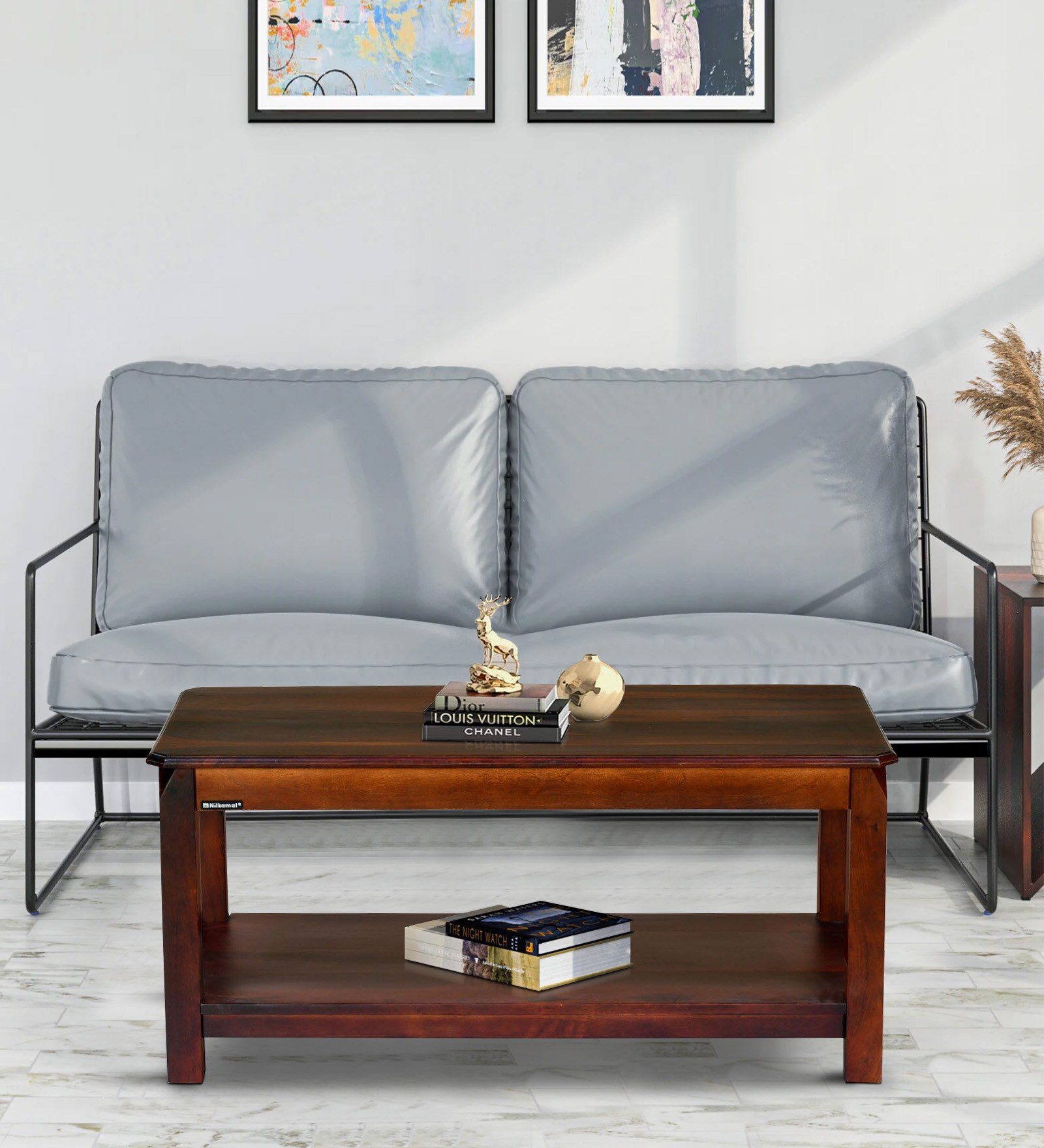 Casper Solid Wood Coffee Table In Country Light Finish