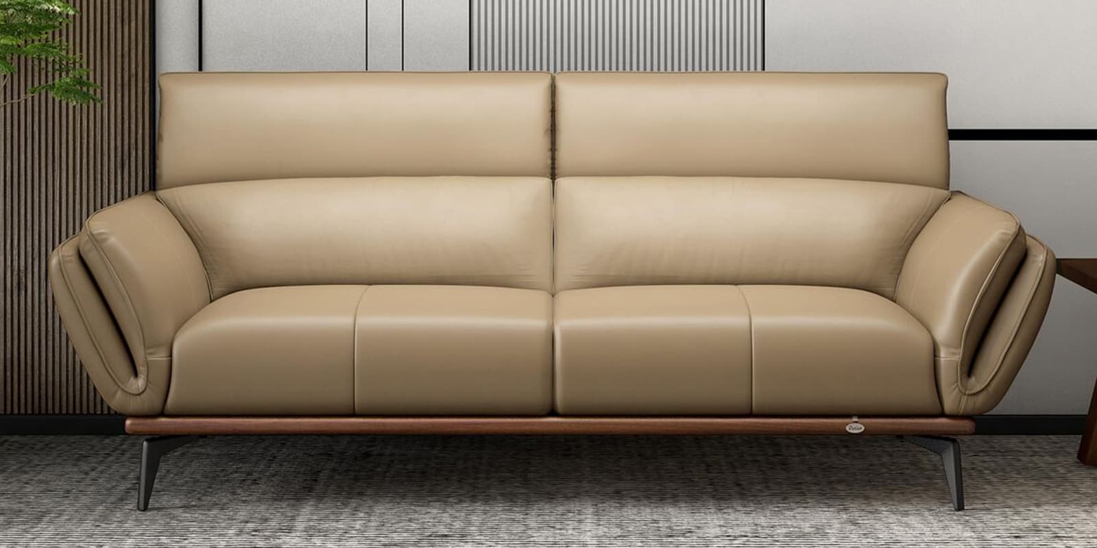 Campbell 3 Seater Sofa In Beige Color