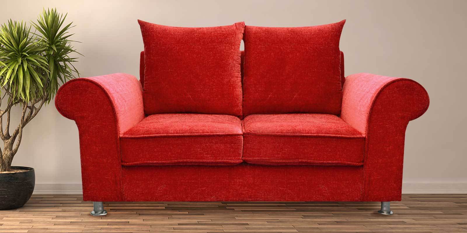 Buy Canberra 2 Seater Sofa in Red Colour by Livestyle Furniture Online