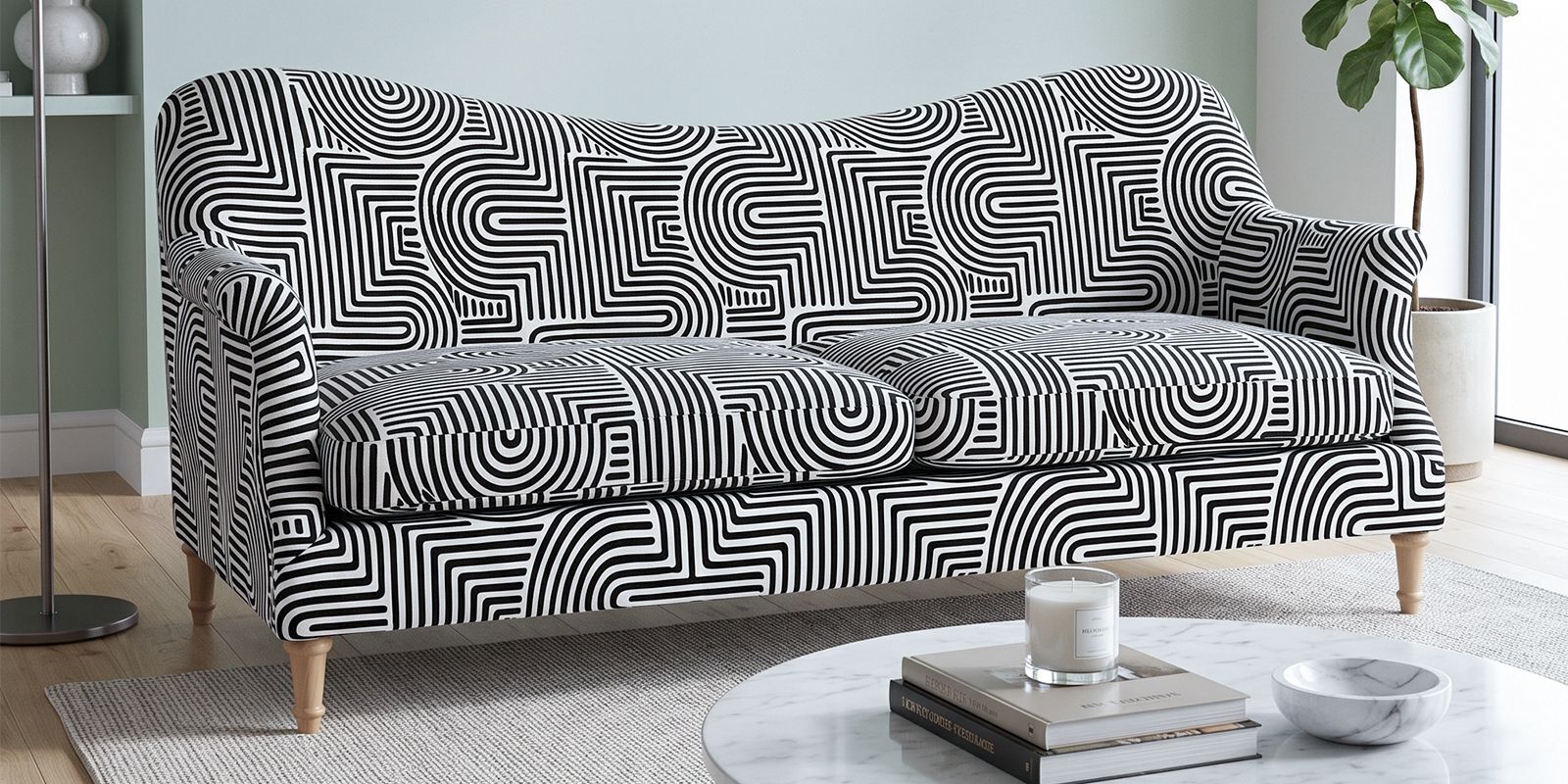 Capri Urban Maze 3 Seater Premium Upholstered Sofa Capri Urban Maze 3 Seater Premium Upholstered Sofa