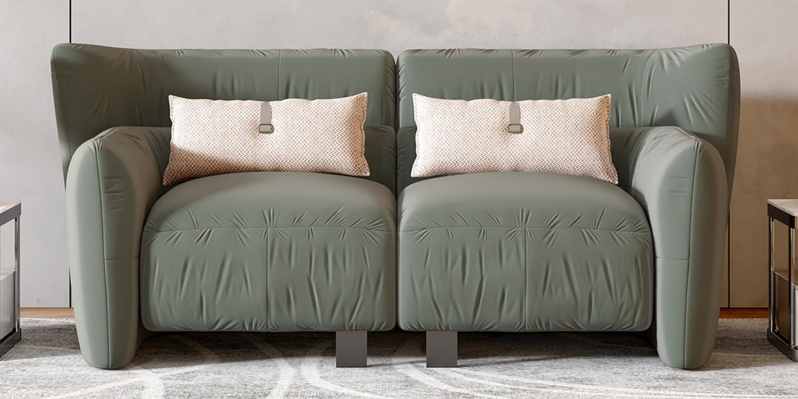 Cardiff 2 Seater Sofa In Blue Color