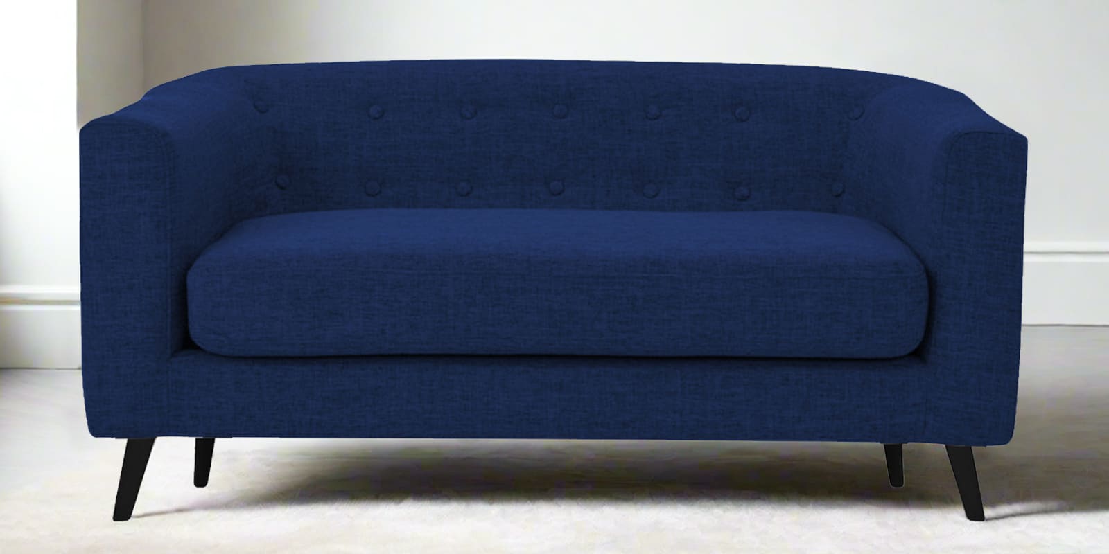 Casper Fabric 2 Seater Sofa in Royal Blue Colour
