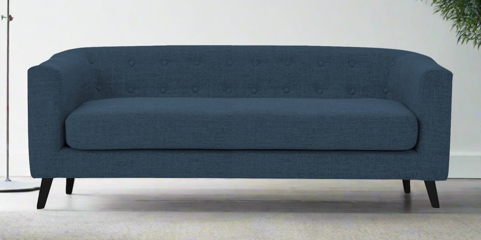 Casper Fabric 3 Seater Sofa in Light Blue Colour