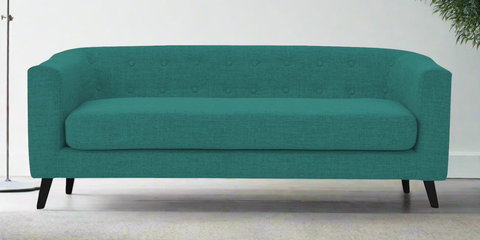 Casper Fabric 3 Seater Sofa in Sea Green Colour