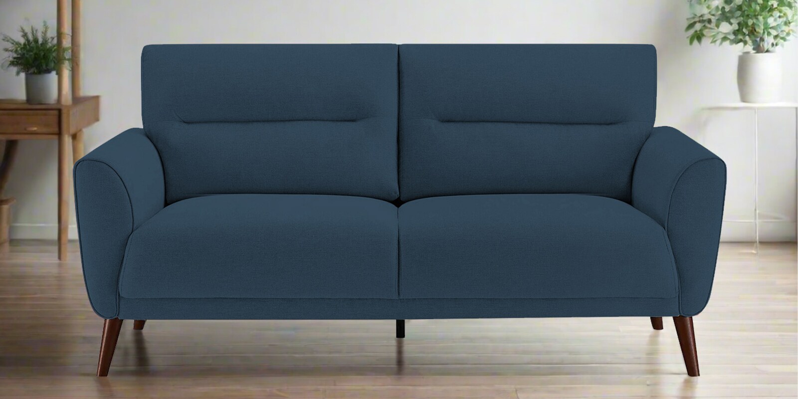 Castro Fabric 2 Seater Sofa In Royal Blue Color