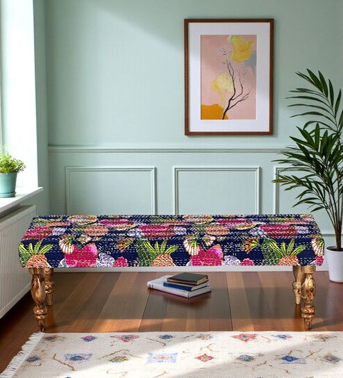 Cairo Bench In Blue Colour