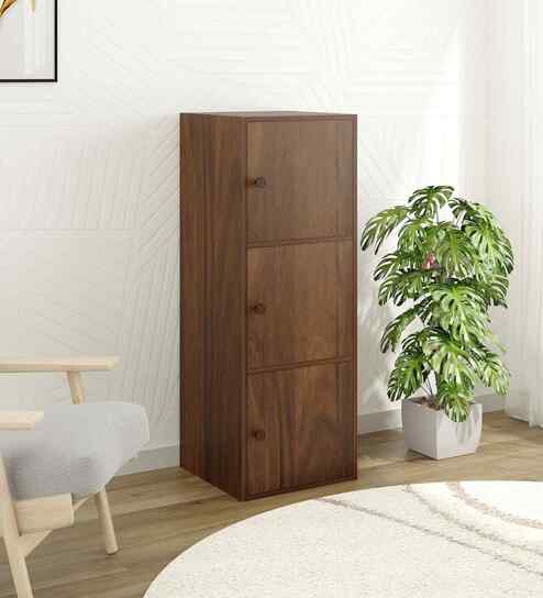 Calcio Office Cabinet In Brown Maple Finish