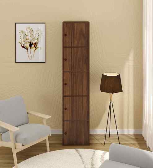 Calcio Office Cabinet In Brown Maple Finish