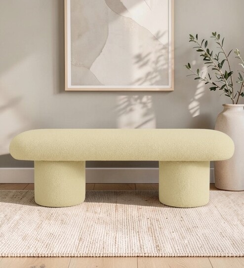 Calista Bench In Beige Color