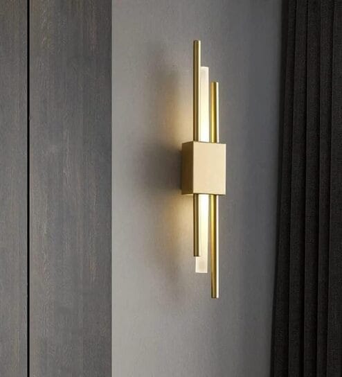 Calvin 500mm Vertical Wall Light Gold Body Metal & Acrylic Modern Decorative Wall Lamp for Living Room Bedroom