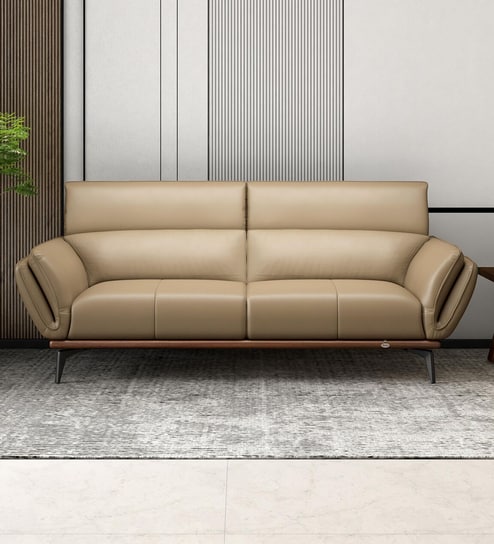 Campbell 3 Seater Sofa In Beige Color