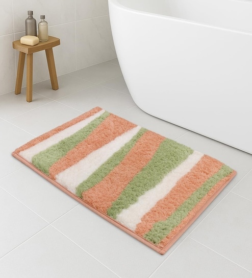 Canada Stripes Pink Microfiber 16x24 Inches Super Soft Bath Mat-image-22