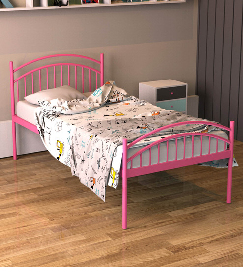 Buy Canary Single Metal Bed In Pink By Littlebird Online Kids