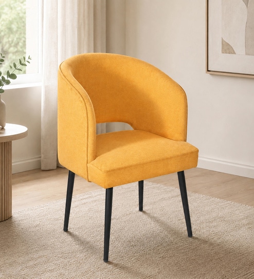 Canas Dining Chair In Yellow Colour-image-2