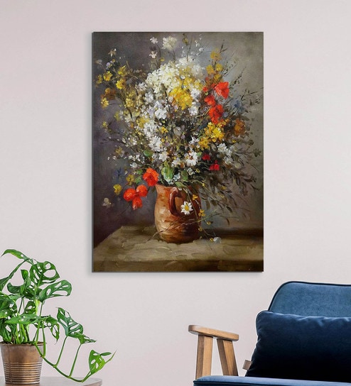 Buy Canvas 24 X 0 2 X 36 Inch Beautiful Flower Vase Unframed