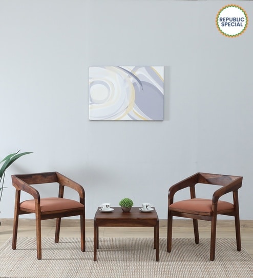 Carden Sheesham Wood Coffee Table Set In Scratch Resistant Provincial Teak Finish And Mocha Mousse Colour