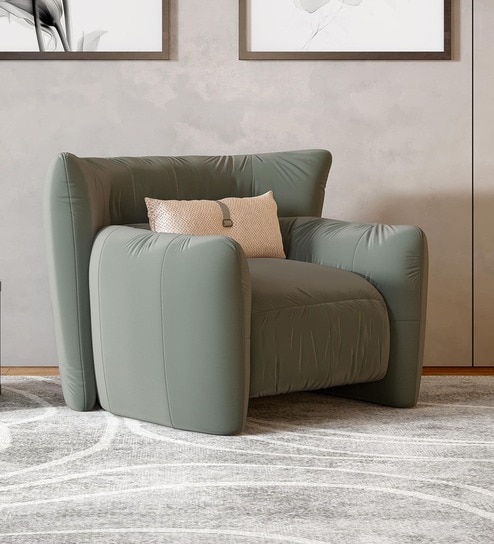 Cardiff 1 Seater Sofa In Blue Color