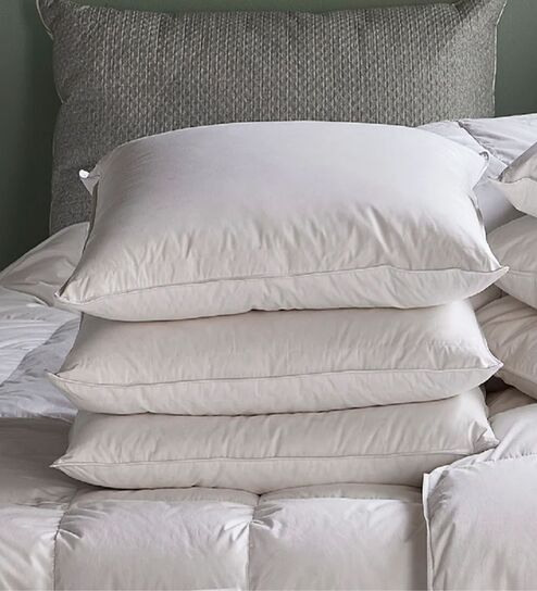 Caroline Medium Goose Down Pillow 27x19 Inches for Back and Comination Sleepers