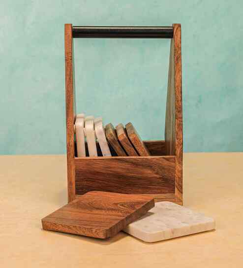 CarryEase Coaster with Holder (Set of 8)