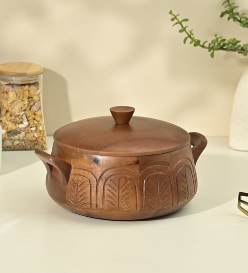 Carvela Brown Wooden Roti Box