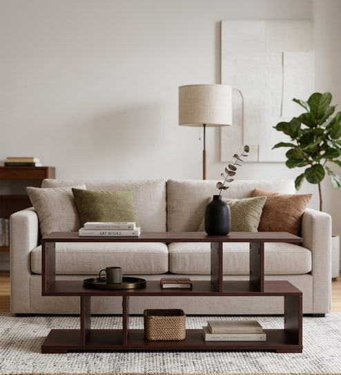 Carya Xl Coffee Table In Walnut Finish