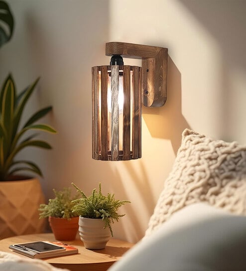 Casa Brown Solid Wood Wall Sconces by Symplify-image-47