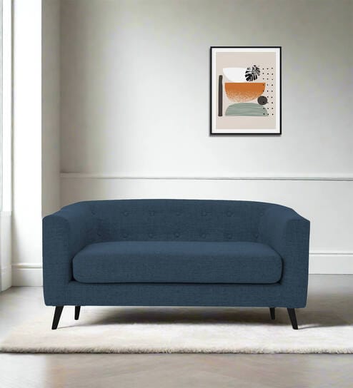 Casper Fabric 2 Seater Sofa in Light Blue Colour