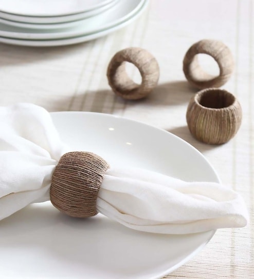 home4u Caspian Napkin Ring Set Of 4-picture-30