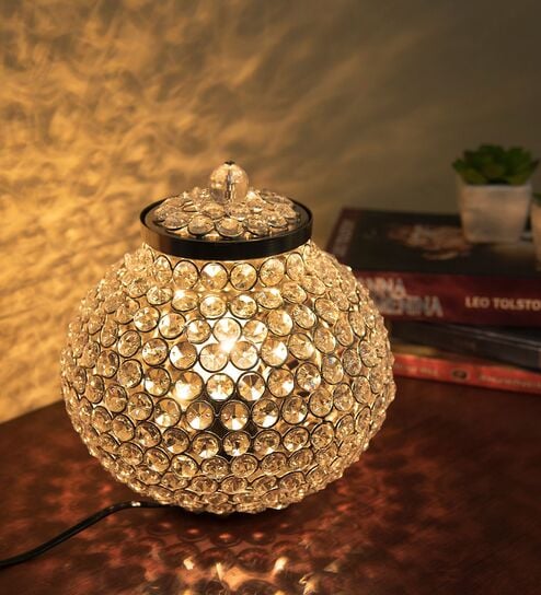 Cauldron of Light 315 Crystal Table Lamp