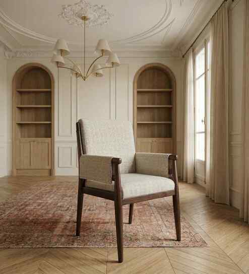 Cavallo Dining Chair In Natural Getrud Finish