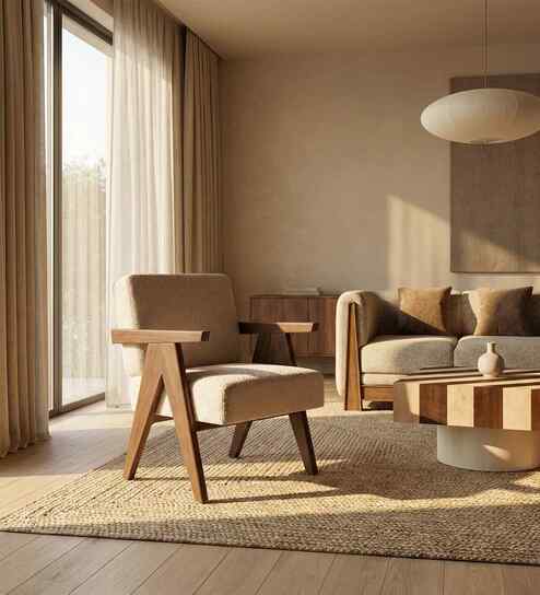 Cavallo Lounge Chair In American Walnut Finish