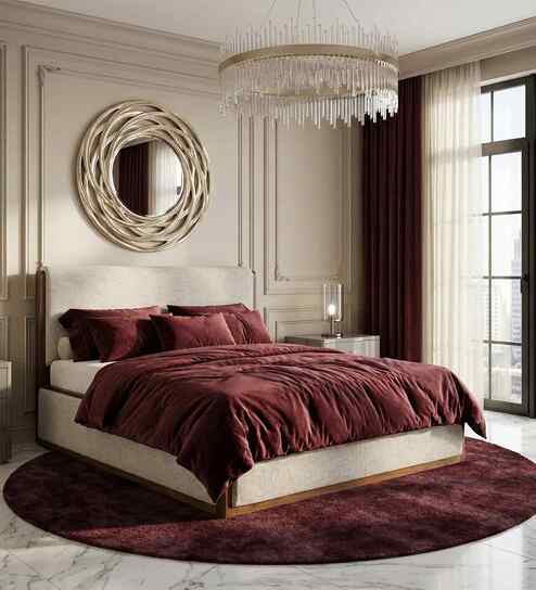 Cavallo Queen Size Bed With Ipiano Finish