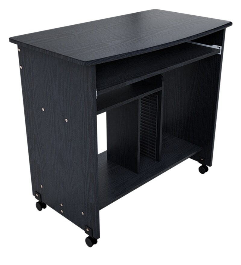 Buy Caliber Computer Table in Black Colour by Godrej Interio Online