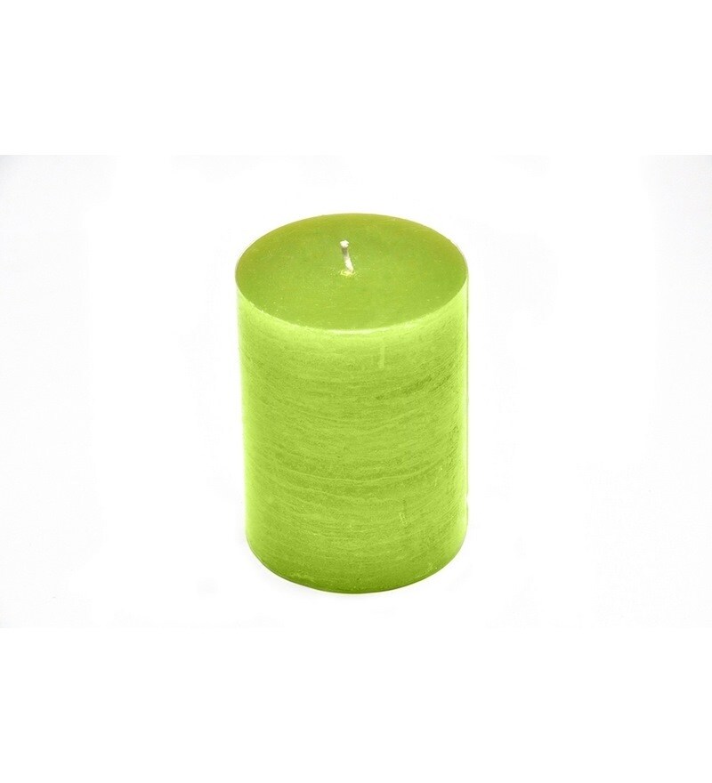 Calmistry Rustic Plain Small Light Green Candle by Calmistry Online