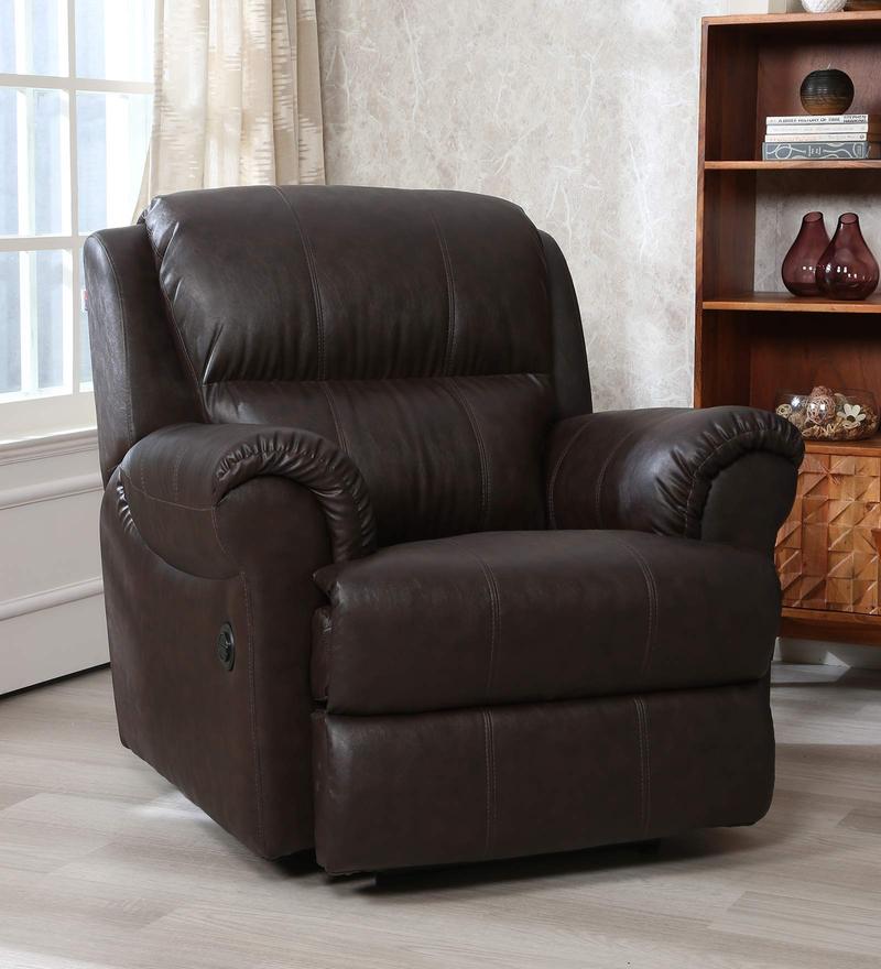 Buy Cami 1 Seater Recliner In Dark Chocolate Brown Colour By