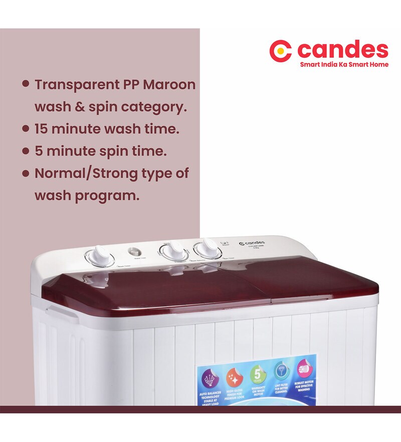 candes semi automatic washing machine