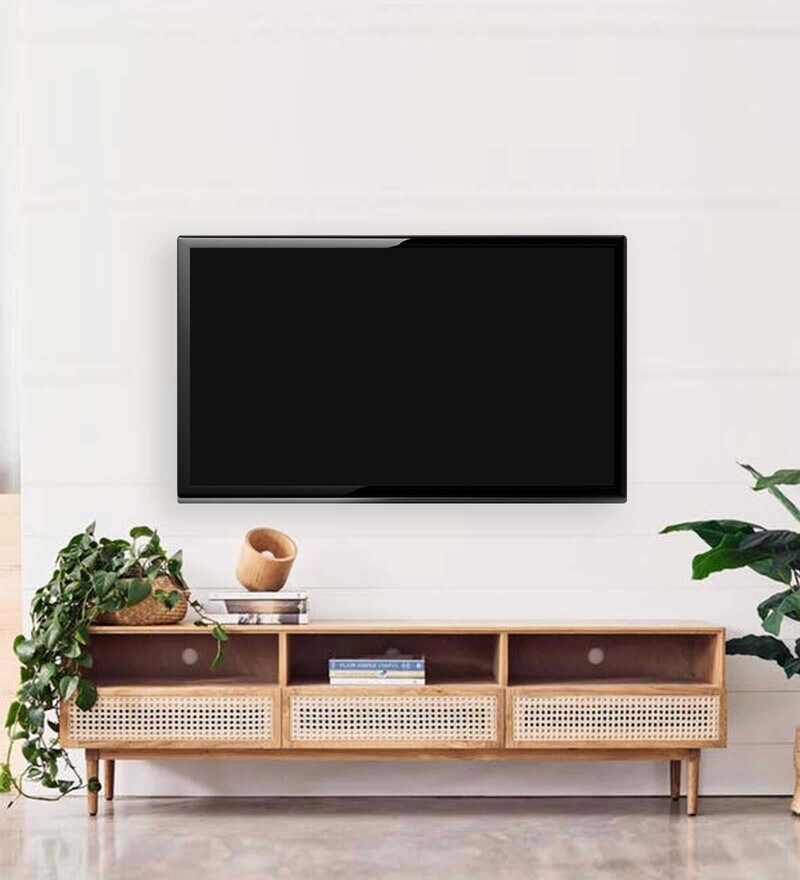 Buy Cane TV Console for TVs up to 65\ In Natural Ash Colour By Spades