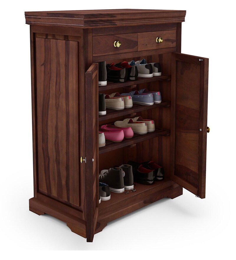 Buy Carleson Solid Wood Shoe In Provincial Teak Finish By