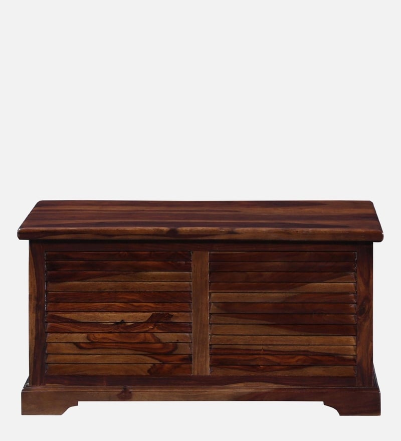 Buy Carleson Sheesham Wood Trunk In Provincial Teak Finish By