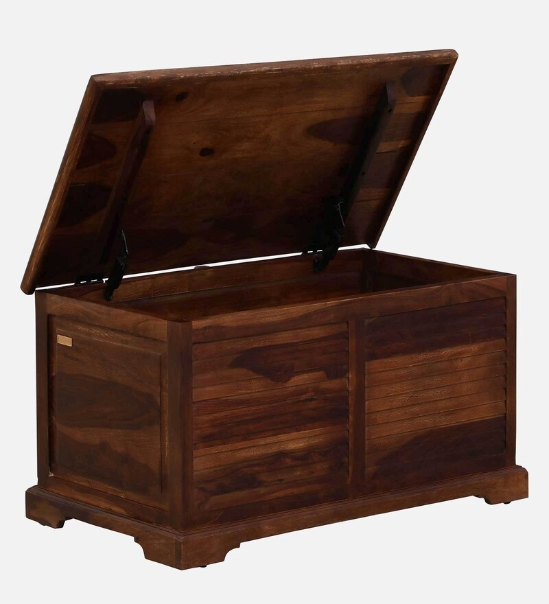 Buy Carleson Sheesham Wood Trunk In Provincial Teak Finish By