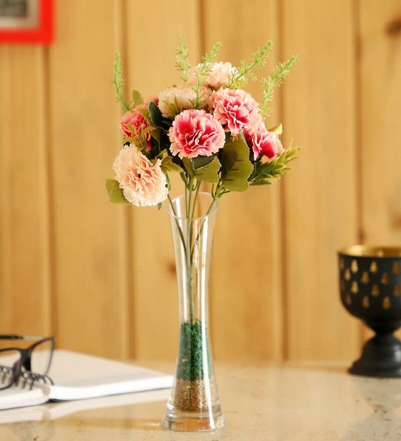 Buy Carnation Pink Plastic Flower Bunch Without Pot By Ferns N Petals Online Artificial Flowers Artificial Flowers Home Decor Pepperfry Product