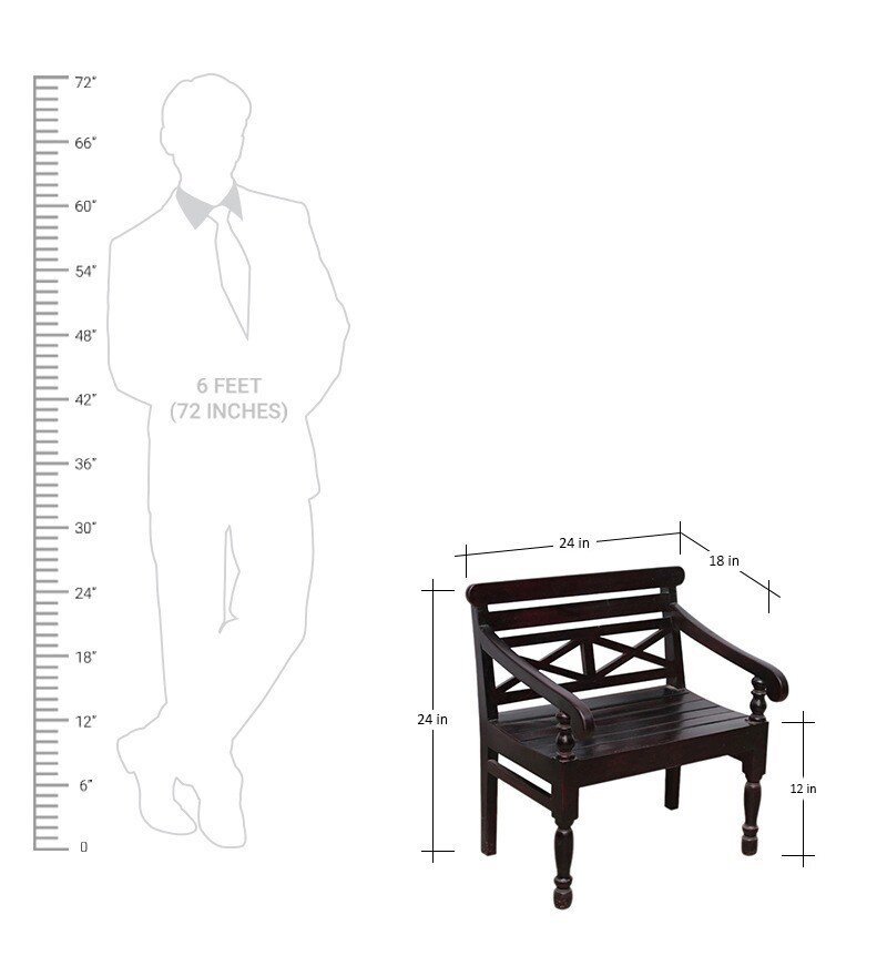 Buy Carnegie Low Height Chair in Espresso Walnut finish by Amberville