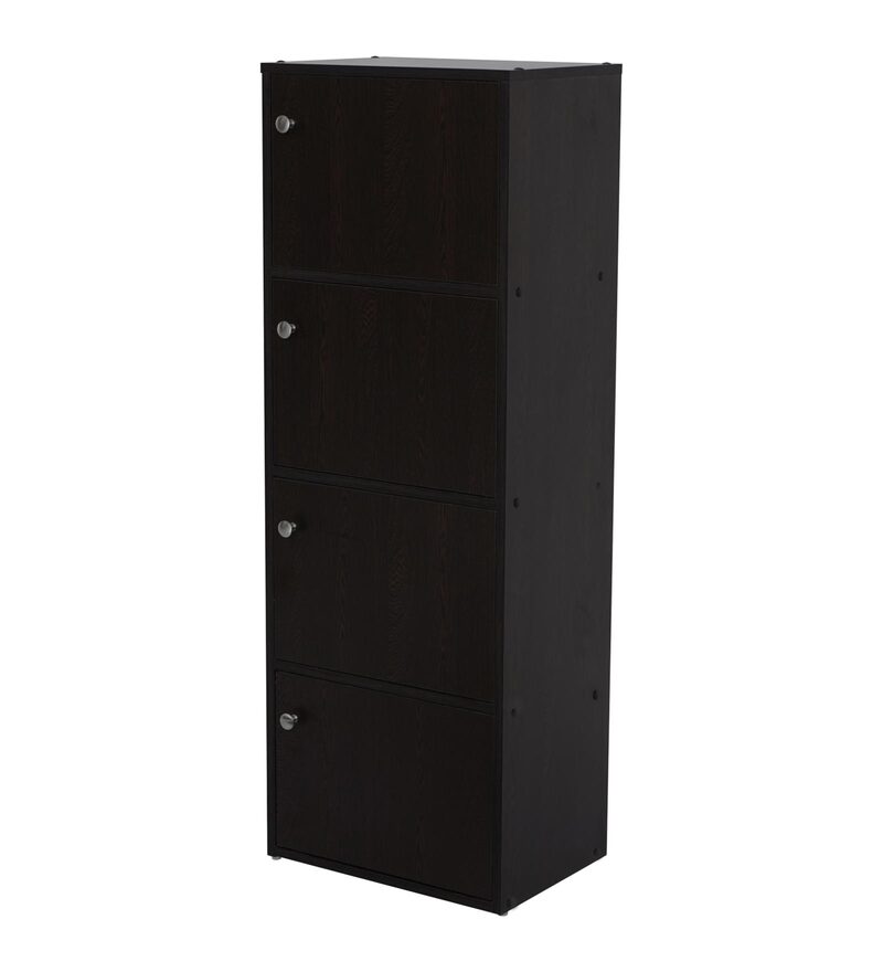 Buy Cary Book Case in New Wenge Finish by Nilkamal Online Modern Book