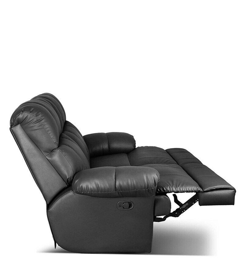 Buy Casa 2 Seater Manual Recliner in Black Colour by Little Nap Online