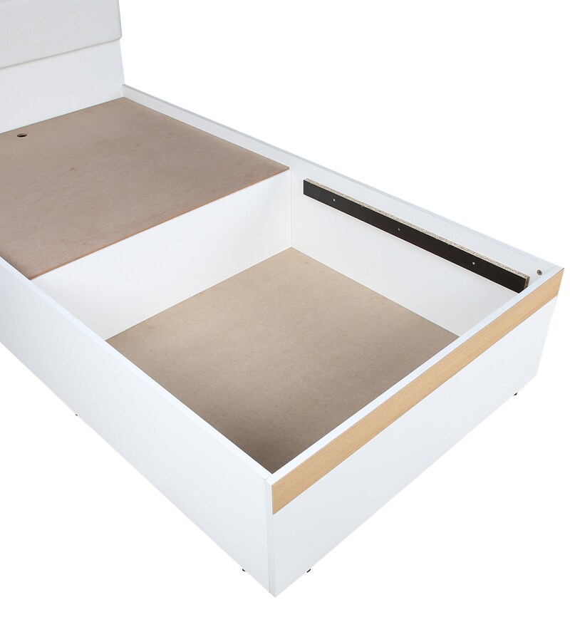 Buy Single storage bed with headboard CasaCraft By Pepperfry Online