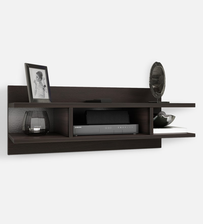 Buy Cash Engineered Wood Wall Mounted Tv Shelf In Dark Walnut Finish At 55%  Off By Hometown | Pepperfry