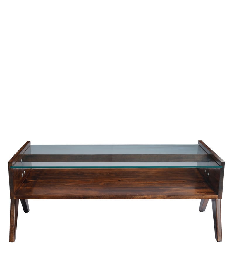 Buy Casper Coffee Table in Brown Colour by Durian Online MidCentury Modern Rectangular Coffee