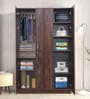 Cabalina 3 Door Wardrobe In Natural Walnut Colour
