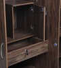 Cabalina 3 Door Wardrobe In Natural Walnut Colour