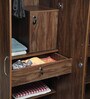 Cabalina 3 Door Wardrobe In Natural Walnut Colour